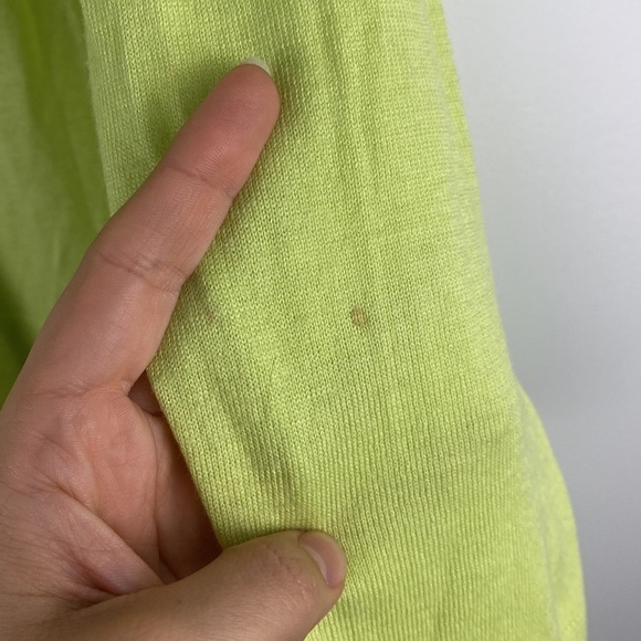 Ann Taylor Neon Yellow/Green Layered Sweater Top XL - Picture 6 of 6